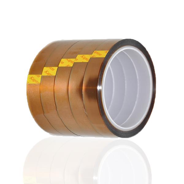 Electrical Motor Transformer Insulation Kapton Polyimide Tape Brown / Amber Color