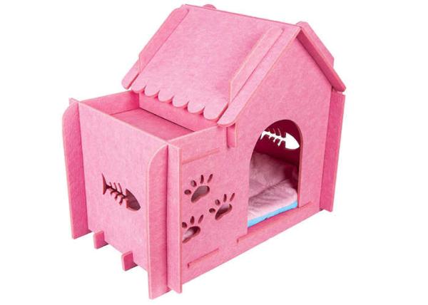 23.6 X 15.6 X 20.5 Inch Felt Cat Condos With Windows