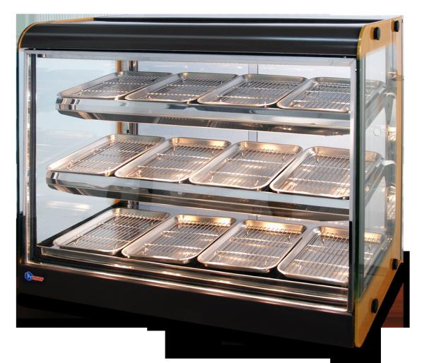CE Food Warmer Showcase , 1300W Fried Chicken Warmer Display