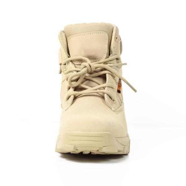 Breathable Waterproof Low Cut Tactical Boots With Zipper Oil Resistant