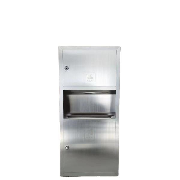 900x280mm Brushed Recessed Trash And Towel Dispenser Recessed Paper Towel Receptacle