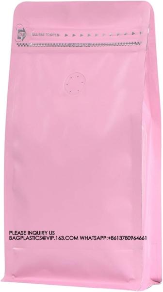 16oz Coffee Bags With Valve Kraft Paper Bags, Food Packaging Bags, Pet Food Bags, Plastic Bags, Aluminum Foil Bags