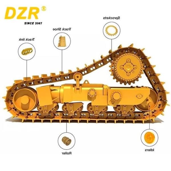 EX40 EX60 EX100 EX120 EX200 EX220 EX270 EX300 EX400 Rodas dianteiras de pista para escavadeiras