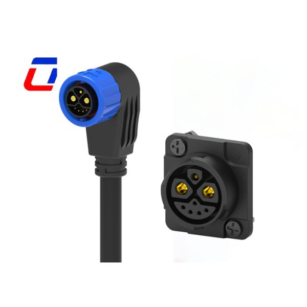 M23  Automotive Waterproof Connectors Round 8 Pin Cable To Board Connector