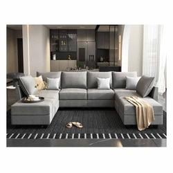 U Shaped Modular Sectional Sofa Multiscene Anti Scratch Modern Style