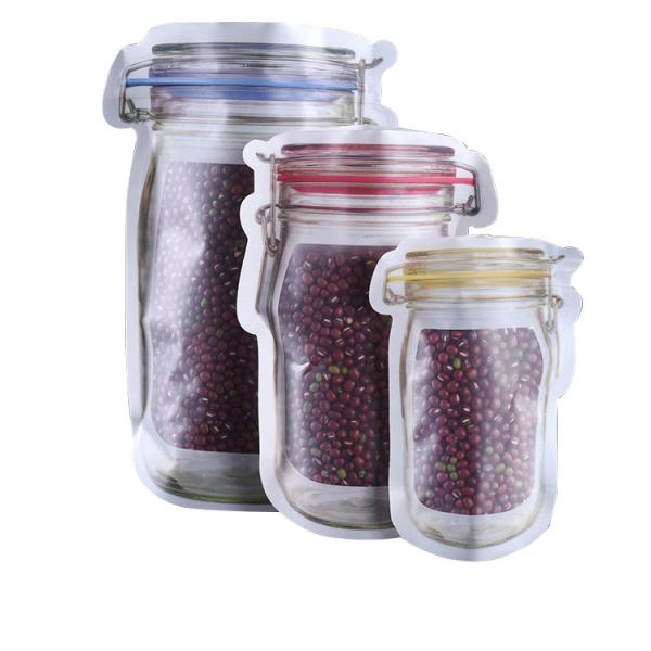 Custom Pre Printed Reusable Shaped Packaging Pouches In Various Colors And Designs for Food