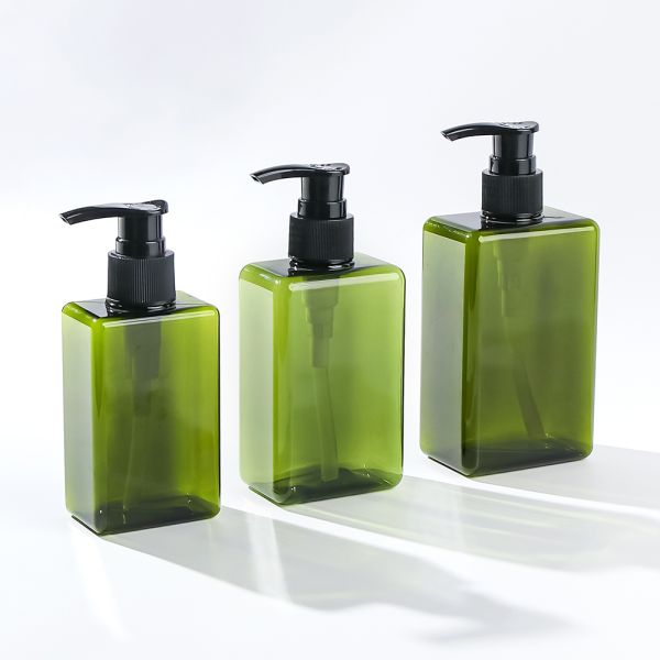 Leak-proof BPA-free Plastic Shampoo Bottle with Light-blocking Amber Design for Skin care Dispenser