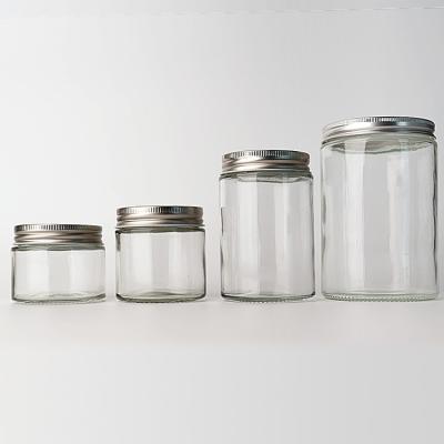 PET Plastic Jars Manufacture with Silver/Gold/Rose Golden Aluminum Lid for Cream or Food