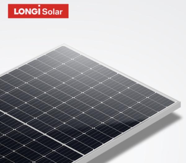 Meio painel solar cristalino poli 166x166mm da pilha LONGI 450w 25 anos de garantia LR4-72HPH-450M