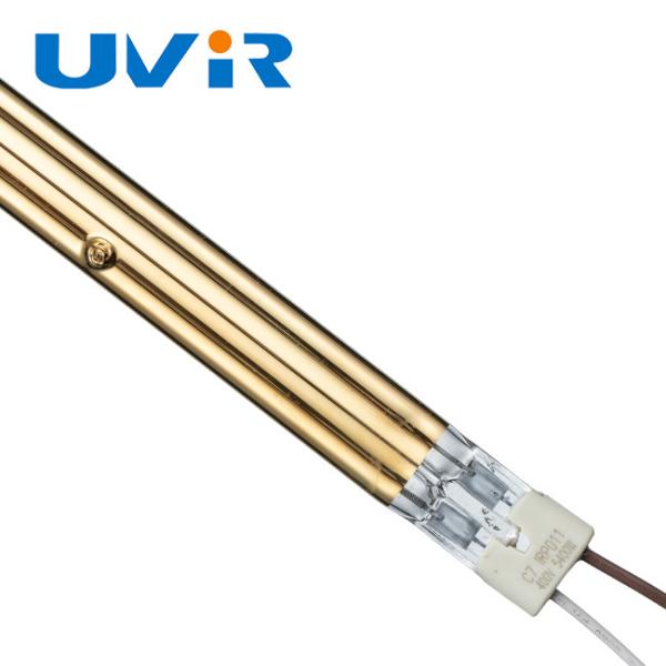 Lámpara de calentamiento IR dorada de 5400W 11x23mm para máquinas de impresión