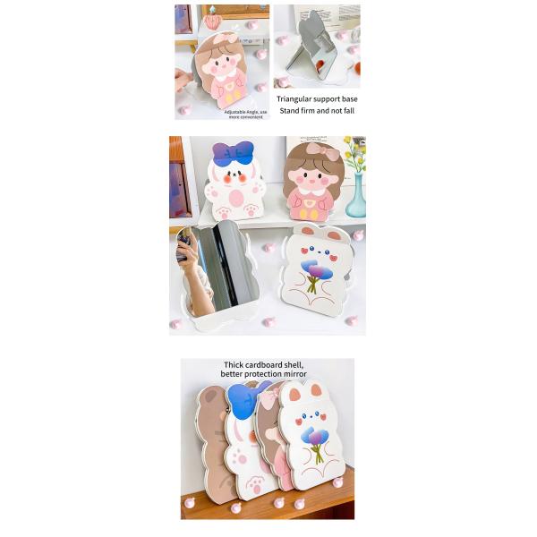 Дополнительный логотип складной макияж складной макияж милый путешественник косметический суеверие зеркало для и логотип