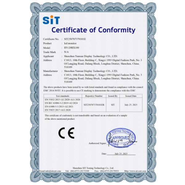 Shenzhen Yanxun Display Technology Co., Ltd.