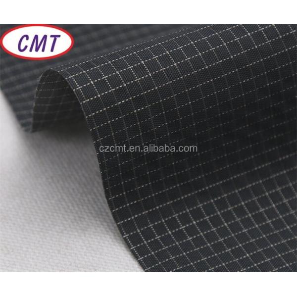 200D PU Coated Double Colors Waterproof Grid Nylon Oxford Fabric with Customized Color