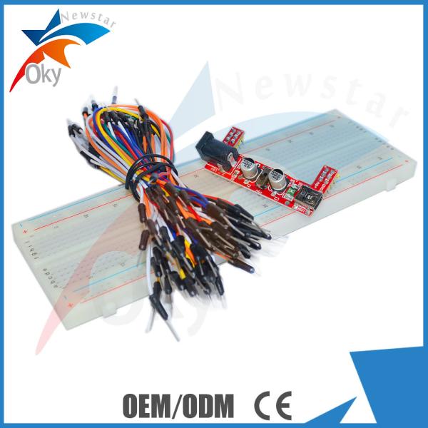 830 Points Breadboard + MB102 5V/3.3V Power Module+65 pcs Jumper Wire for Arduino