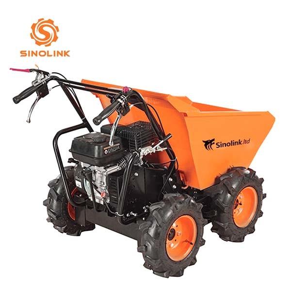 Mini Petrol Power Dumper 0.3t Wheel Barrow 6.5hp Loncin Engine