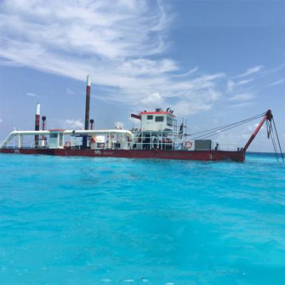 550mm Flat Bottomed River Dredger Up To 19.6 Meters Spud Length For River Maintenance And Dredging