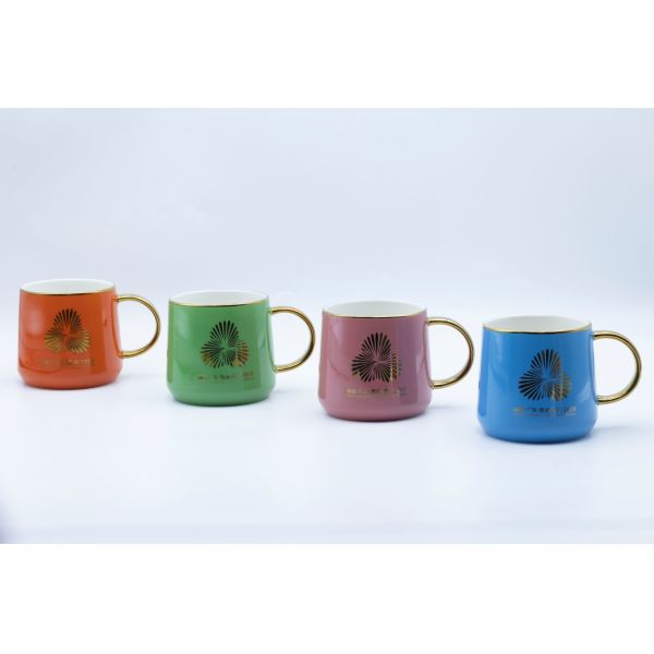 Factory OEM Customized Ceramic Mug With Electroplating