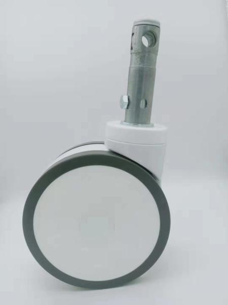 5 inch central locking stem medical caster