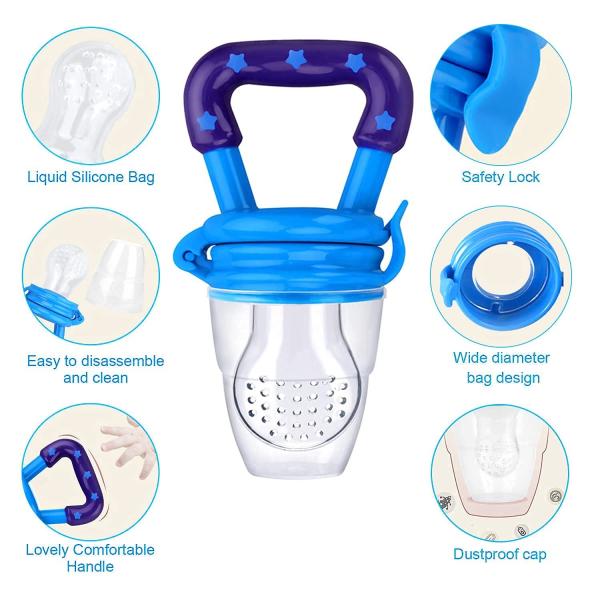 Safe Food Grade Silicone Fresh Fruit Feeder For Infant BPA Free Reusable