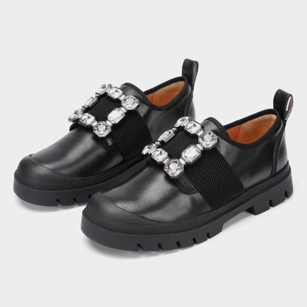 Black Flat For Women New Styles Office Lady Shoe , Casual Mary Jane Flat Shoe