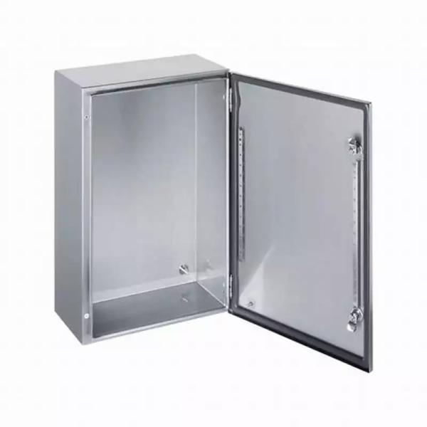 Custom 0.5mm Thickness Stainless Steel Sheet Metal Cover With White Powder Coated