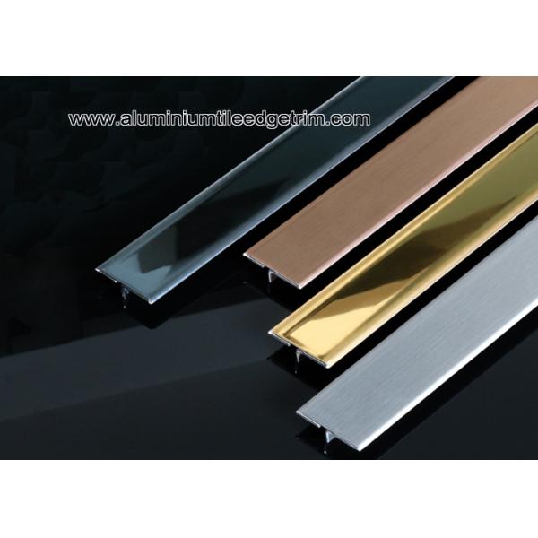 20mm / 25mm Stainless Steel T Molding / Bar Trim For Wall Or Floor Partition
