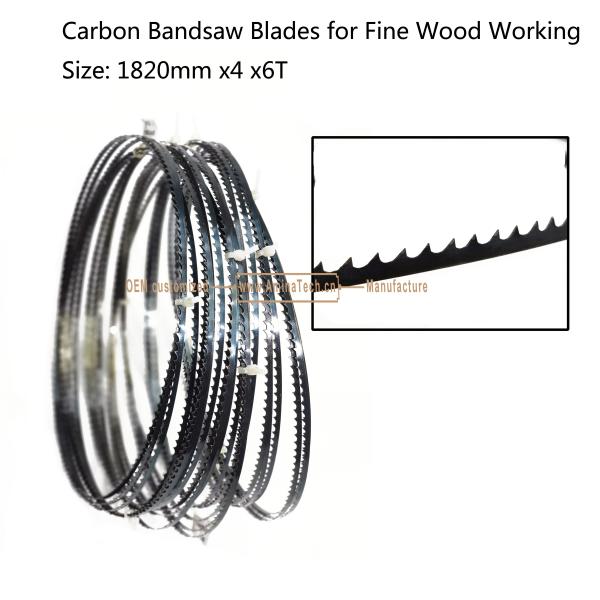 Carbon Bandsaw Blades for Fine Wood Working  Size: 1820mm x4x6T