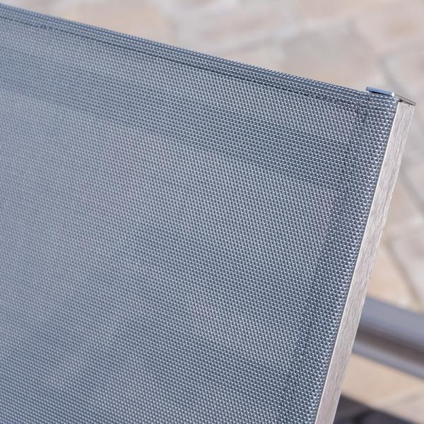 Outdoor Poolside Courtyard Aluminum Chaise Lounge for Patio and Sun Loungers