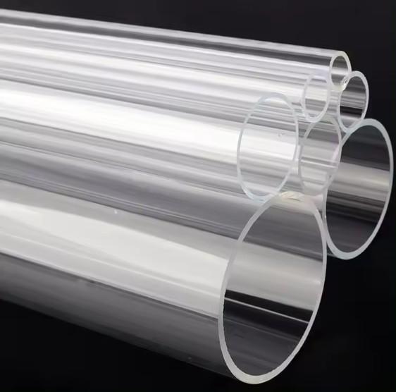 Extruded Square Round Clear Acrylic Tube PMMA Clear Plexiglass Tube