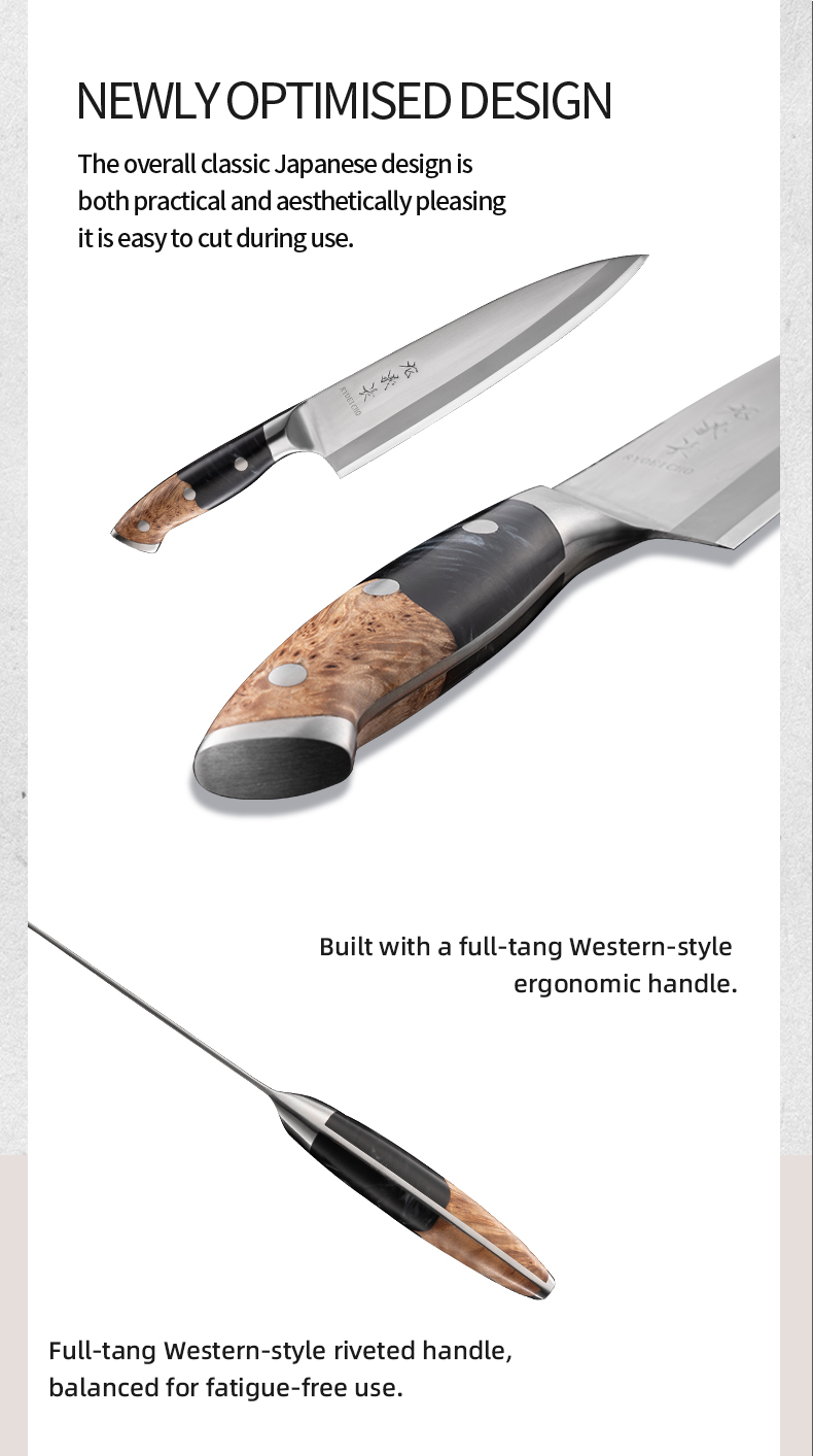 S42025 High Nitrogen Stainless Steel Gyuto Knife Hand-Forged Japanese Style Chef’s Knife
