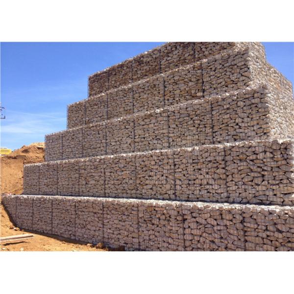 1m X 1m X 0.5m Gabion Wall Baskets Custom High Gauge