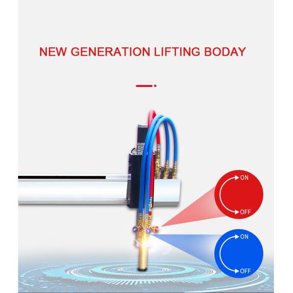 Small Plasma CNC Cutting Machine or Oxy-fuel Flame LGK 120 200 IGBT Power Source Duty Cycle Pantograph Esab Cross Bow