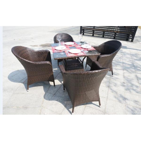 Outdoor furniture wicker dinning table--16041