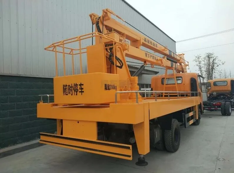 Jmc 4X2 18m 20m Lift Platform Truck , Aerial Bucket Lift Truck