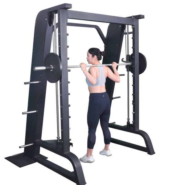 Bodybuilding Q235 Pipe Fitness Smith Machine Squat Gantry Machine
