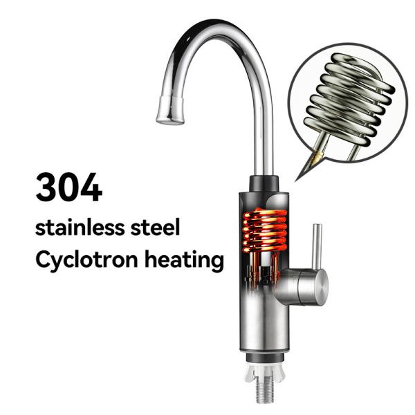 Energy Saving 304 Stainless Steel Instant Water Heater Tap Kitchen For Kitchen