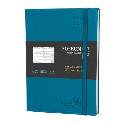 Papel de marfim 100GSM Softcover personalizado multilingue do planejador acadêmico