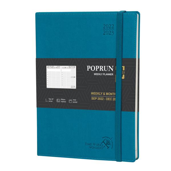 Papel de marfim 100GSM Softcover personalizado multilingue do planejador acadêmico