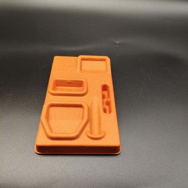 China Factory Direct Supply: Orange Pulp Molding Base for Razors - Embedded Type with Shockproof & Drop-proof Features. Eco-friendly, Degradable, and Applicable for Wet Pressing or Dry Pressing
