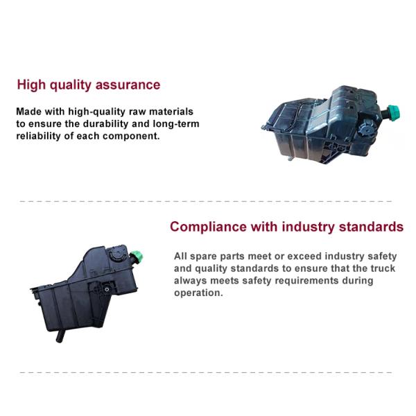 Réservoir d'eau de radiateur de camion Réservoir d'expansion de liquide de refroidissement 005003049 A0005003449 A0005003849 pour Mercedes Benz Actros