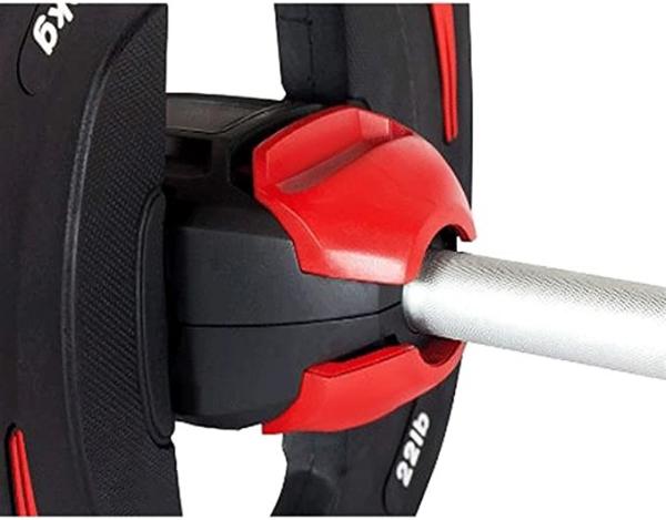 Rubber Coated Aerobics Barbell  Steel Rubber Material For Weight Lifting