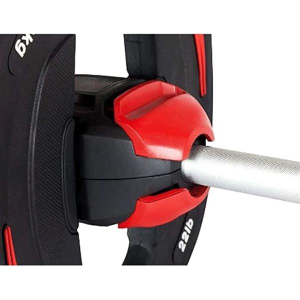 Rubber Coated Aerobics Barbell  Steel Rubber Material For Weight Lifting