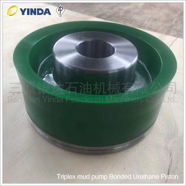 Triplex Mud Pump Piston Bonded Urethane Piston With PU Rubber Conveying Mud Flushing Fluids