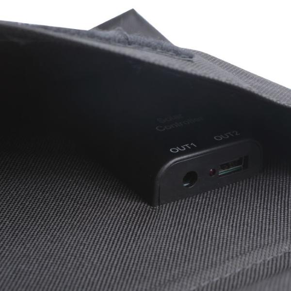 Bolsa plegable solar de PVC 900D de 18W 40W Panel solar plegable con puertos USB-C QC3.0