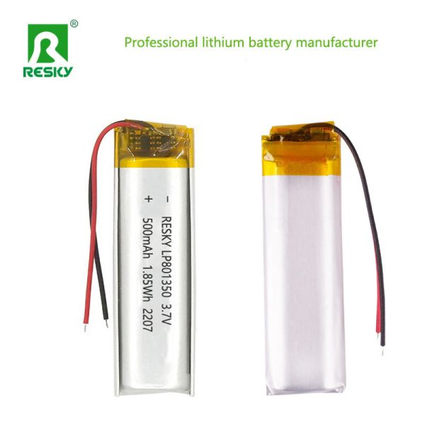 OEM 801350 3.7V 500mAh Lithium Battery Rechargeable Li-ion Battery For Bluetooth Earbuds
