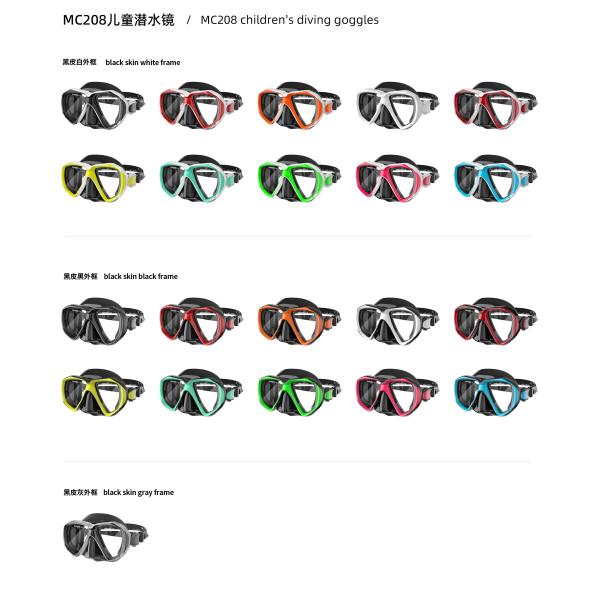 ISO Youth Snorkel Mask Scuba Diving Full Face Low Volume OEM