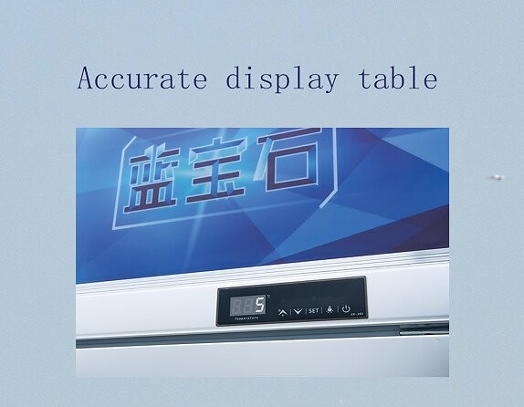 Réfrigérateur à affichage commercial réglable