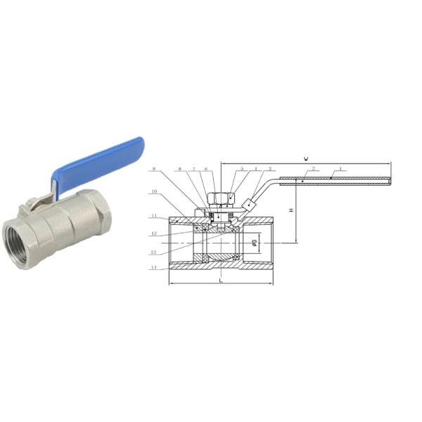 A216 Stainless Steel Npt Ball Valve Male Thread High Pressure