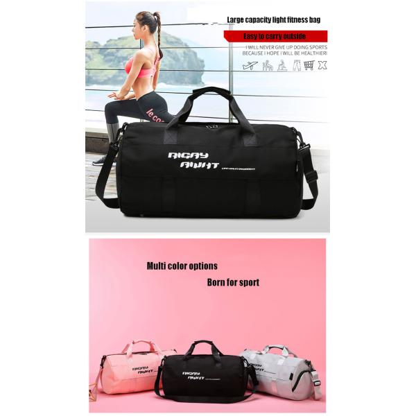 Travel Custom Gym Bag Mens Duffle Bag With Shoe Compartment Outdoor