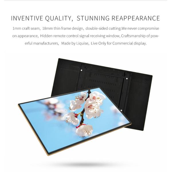 55inch Milk Tea Shop Advertising Monitors LCD  Wall Mounted